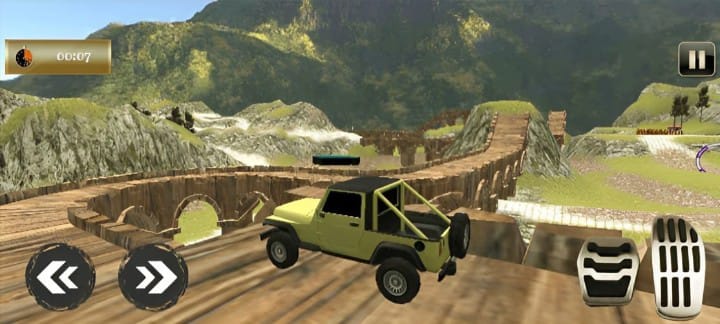Uphill Jeep Driving